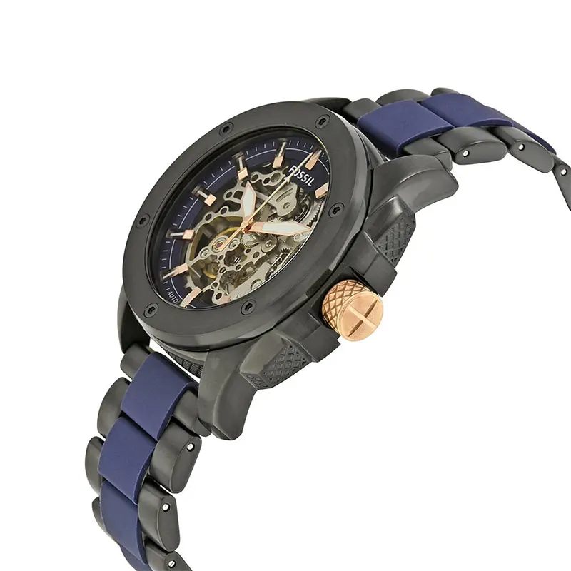 Fossil Modern Machine Skeleton DIal Two-tone Men's Watch- ME3133
